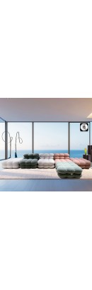 Chome Designs Macaron Modular Fabric Sofa