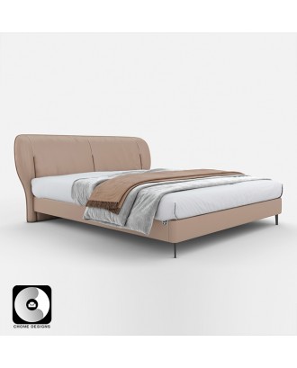 Chome Designs Wave Floating bed in leather 